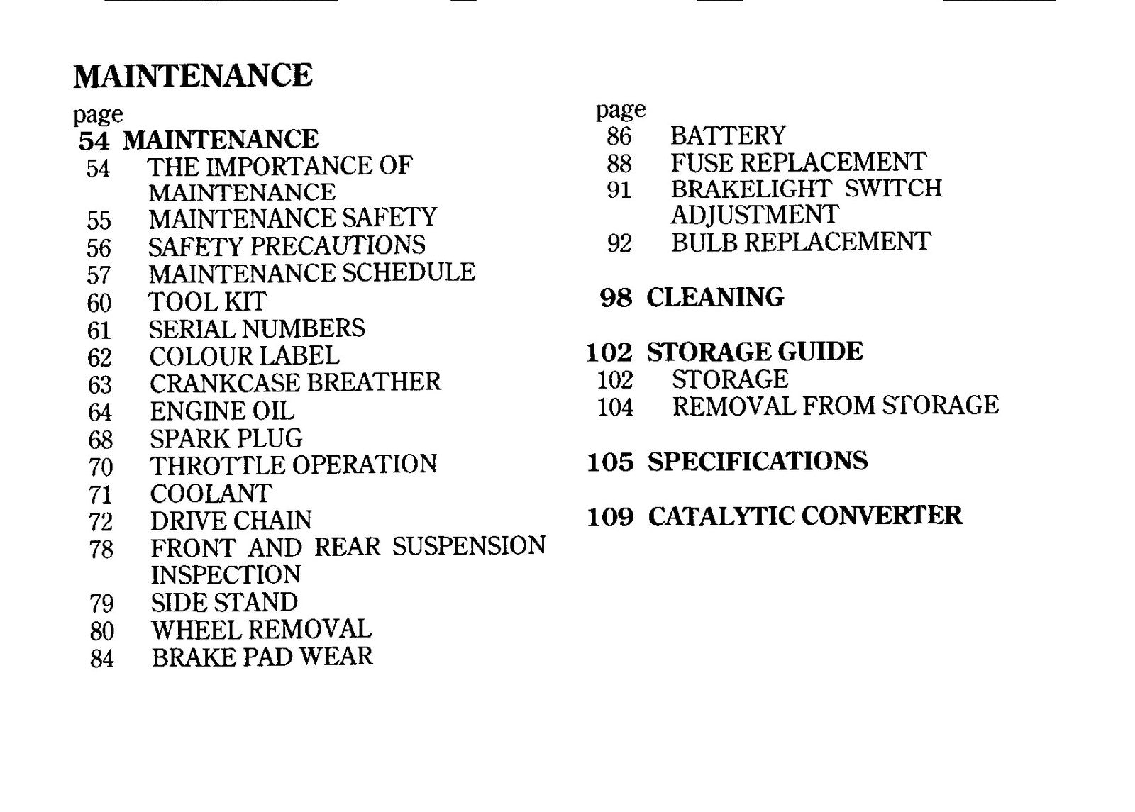 HONDA CBR125RW Motorcycle Owners Manual 2007 - BOUND - COVERS - XL FOLDOUT PAGES