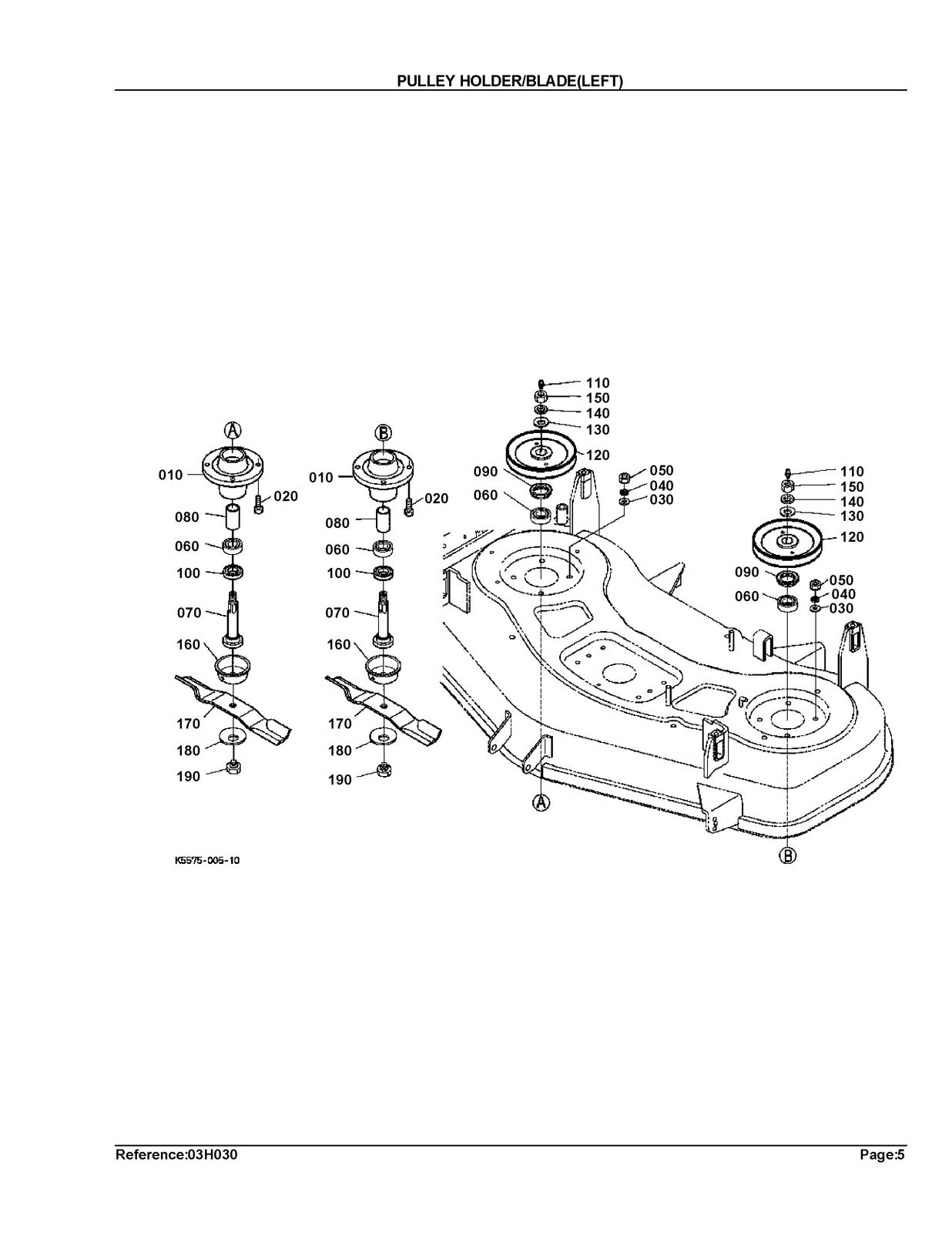 KUBOTA RCK54GR Parts Manual - STEEL WIRE BOUND - PROTECTIVE COVERS