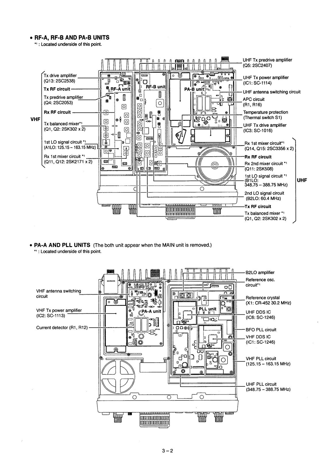 ICOM IC-820H Transceiver Service Manual - BOUND - COVERS - XL FOLDOUT PAGES