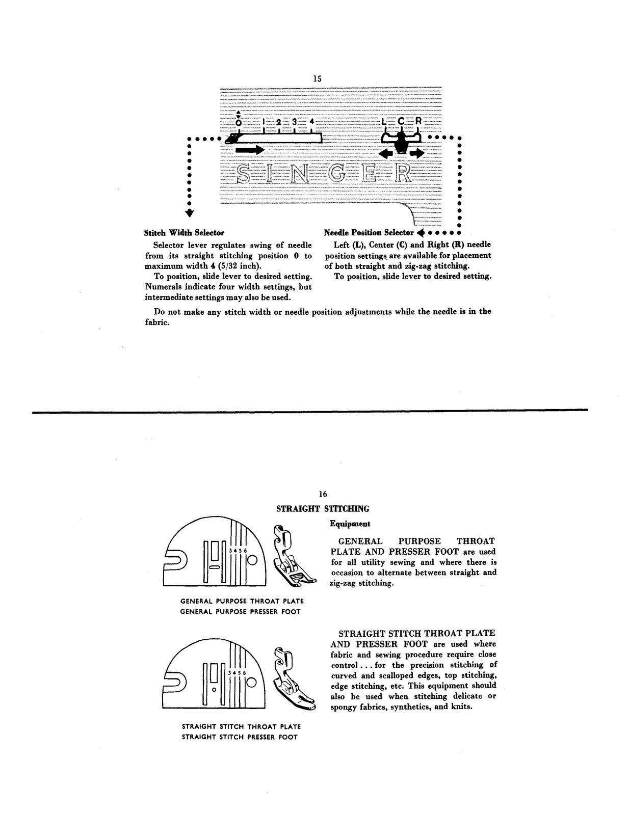 SINGER 338 Sewing Machine Instruction Manual - STEEL WIRE BOUND - TOUGH COVERS