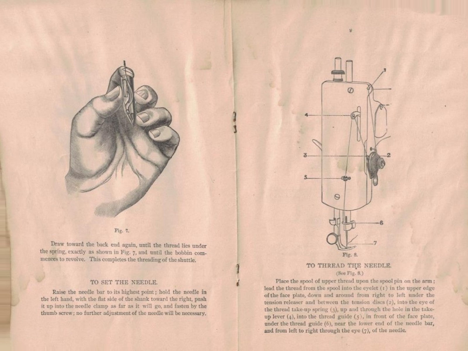 SINGER 27-4 Sewing Machine Instructions Manual - STEEL WIRE BOUND - TOUGH COVERS