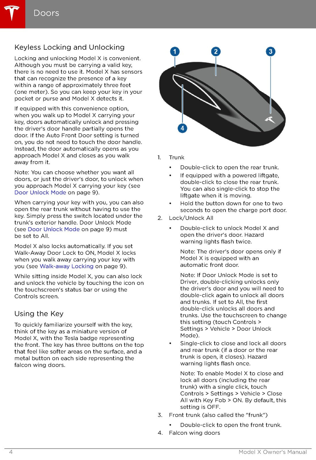 TESLA Model X Owners Manual 2017 - STEEL WIRE BOUND - PROTECTIVE COVERS