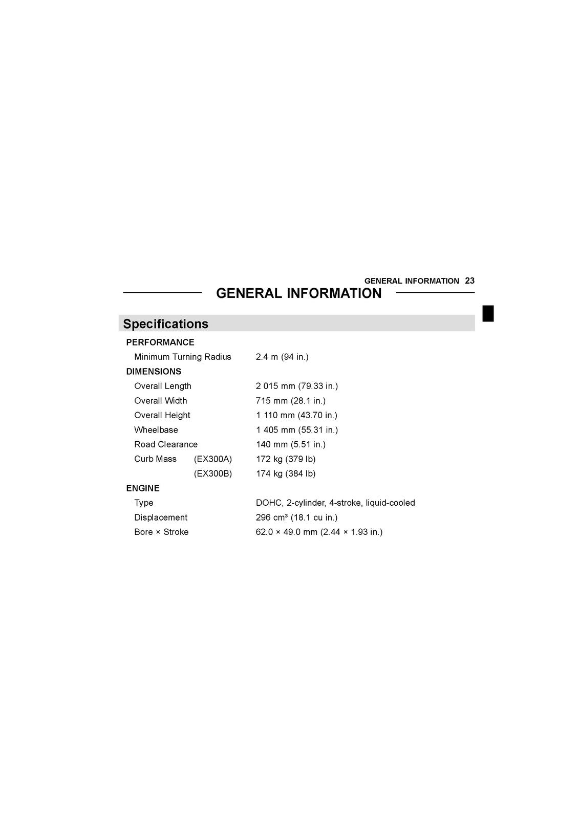 KAWASAKI Ninja 300 ABS KRT Edition Owners Manual 2016 - WIRE BOUND - COVERS