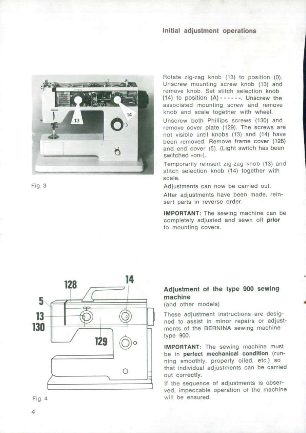 BERNINA 900 NOVA Electronic SERVICE ADJUSTERS MANUAL - WIRE BOUND - TOUGH COVERS