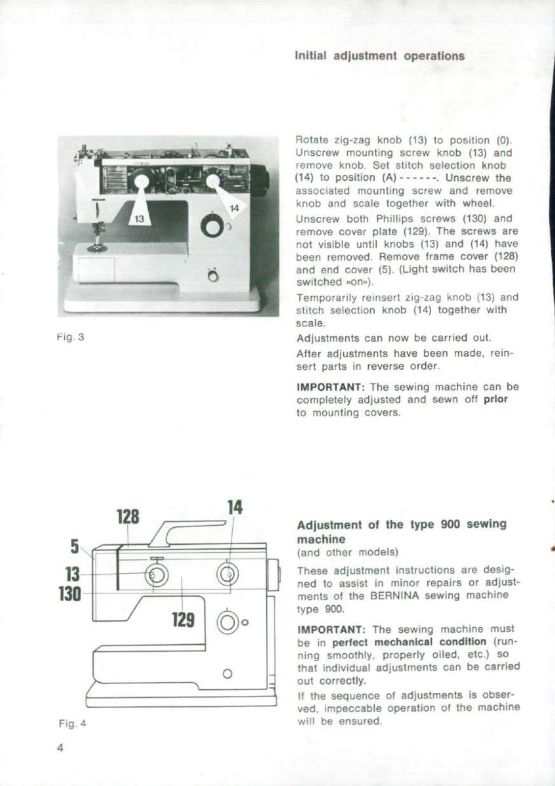 BERNINA 900 NOVA Electronic SERVICE ADJUSTERS MANUAL - WIRE BOUND - TOUGH COVERS