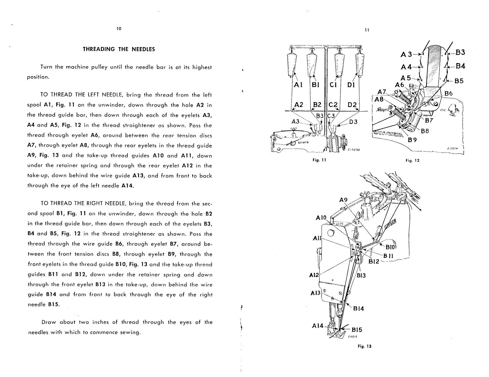 SINGER 231-25 Sewing Machine Service Manual - STEEL WIRE BOUND - TOUGH COVERS