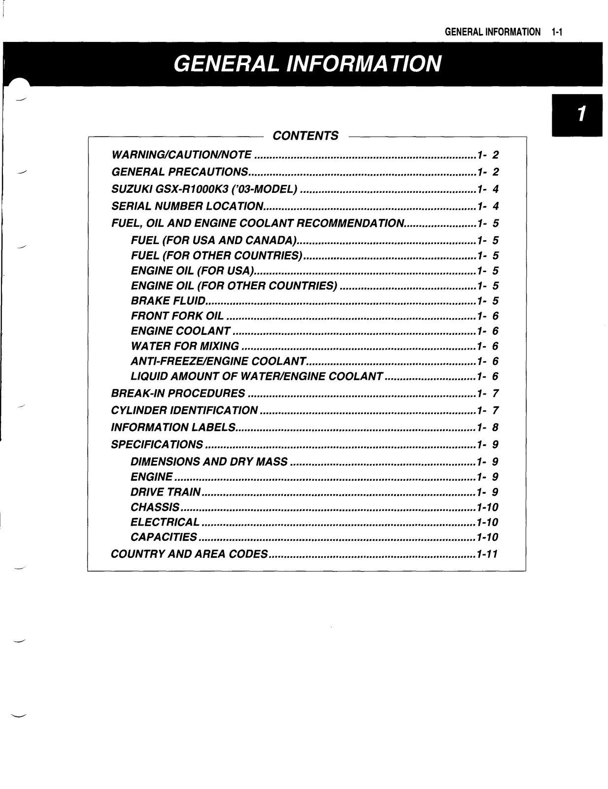 SUZUKI GSX-R1000 Service Manual 2003 - STEEL WIRE BOUND - PROTECTIVE COVERS