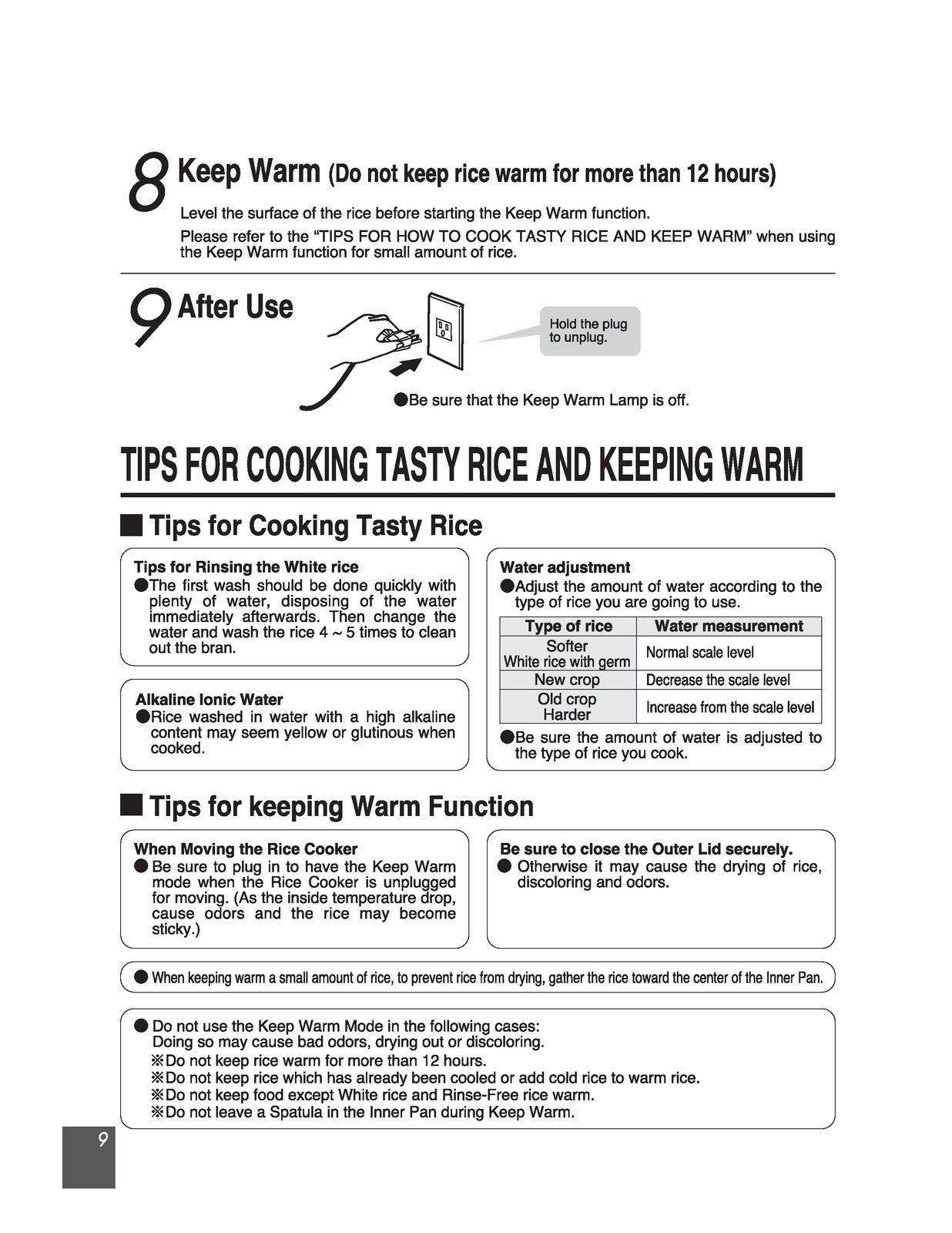 ZOJIRUSHI NYC-36 Commercial Rice Cooker  Operating Instructions Manual - BOUND