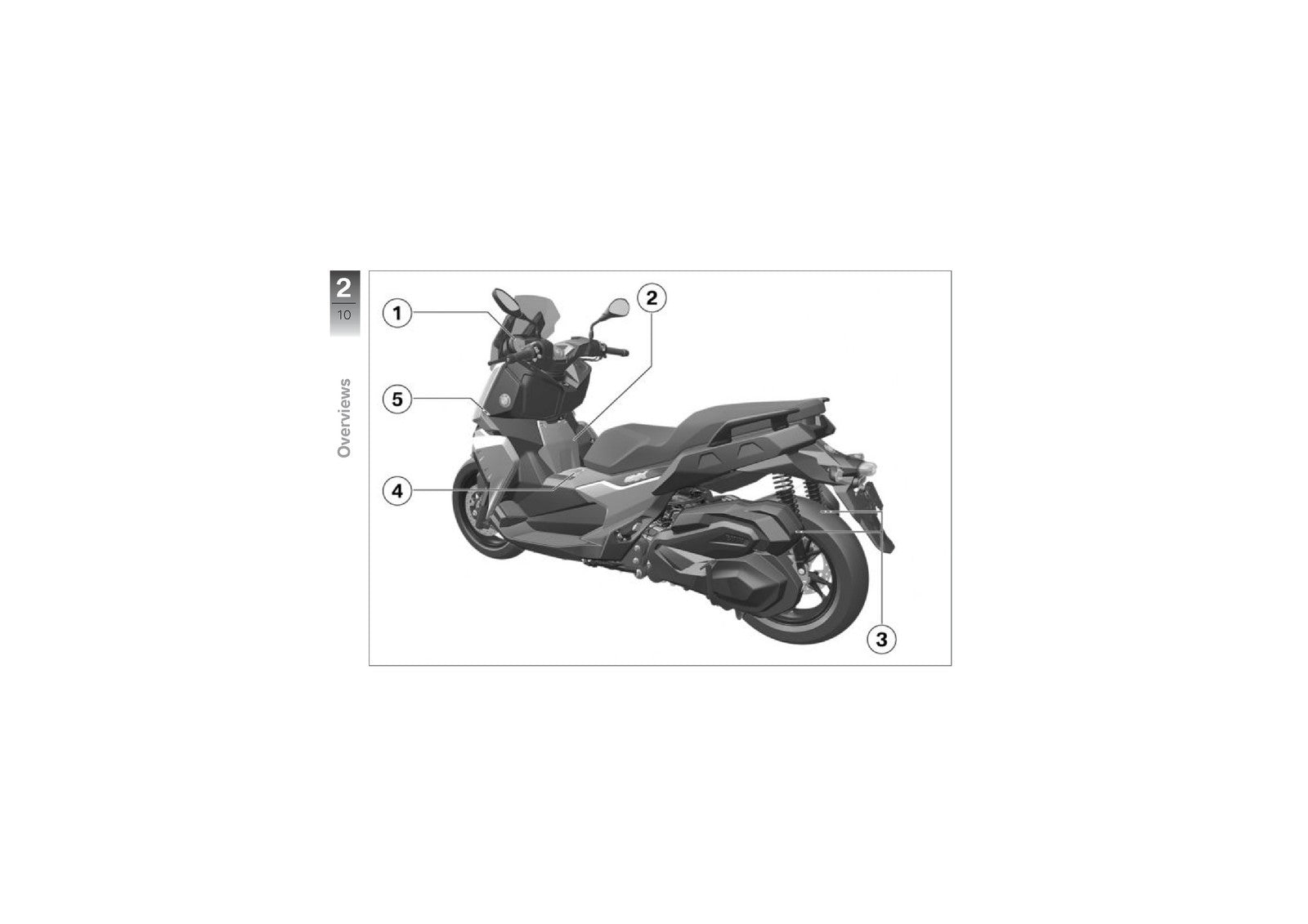 BMW C400X Scooter Owners Manual 2018 - STEEL WIRE BOUND - PROTECTIVE COVERS