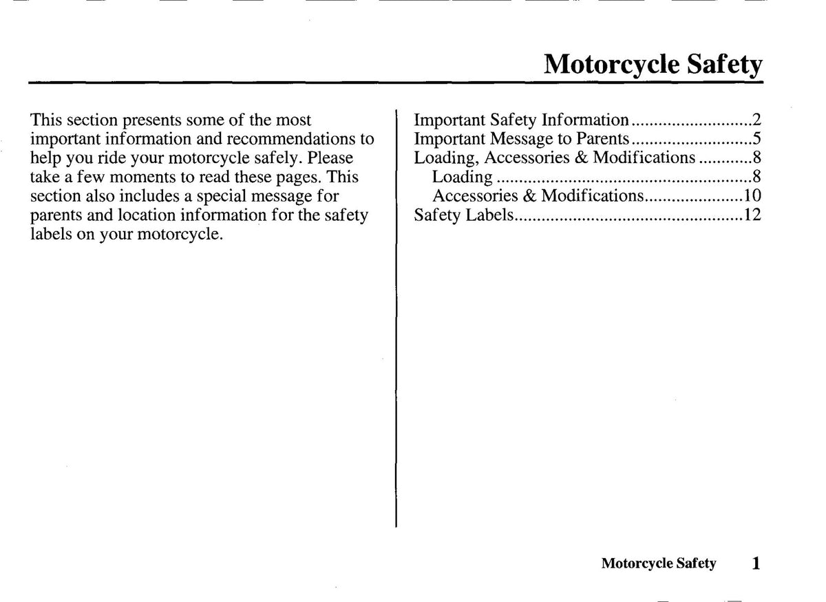 HONDA Z50R Motorcycle Owners Manual 1997 - STEEL WIRE BOUND - PROTECTIVE COVERS