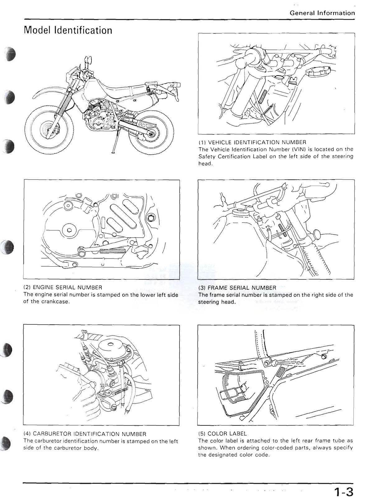 HONDA XR650L Motorcycle Service Manual - STEEL WIRE BOUND - PROTECTIVE COVERS
