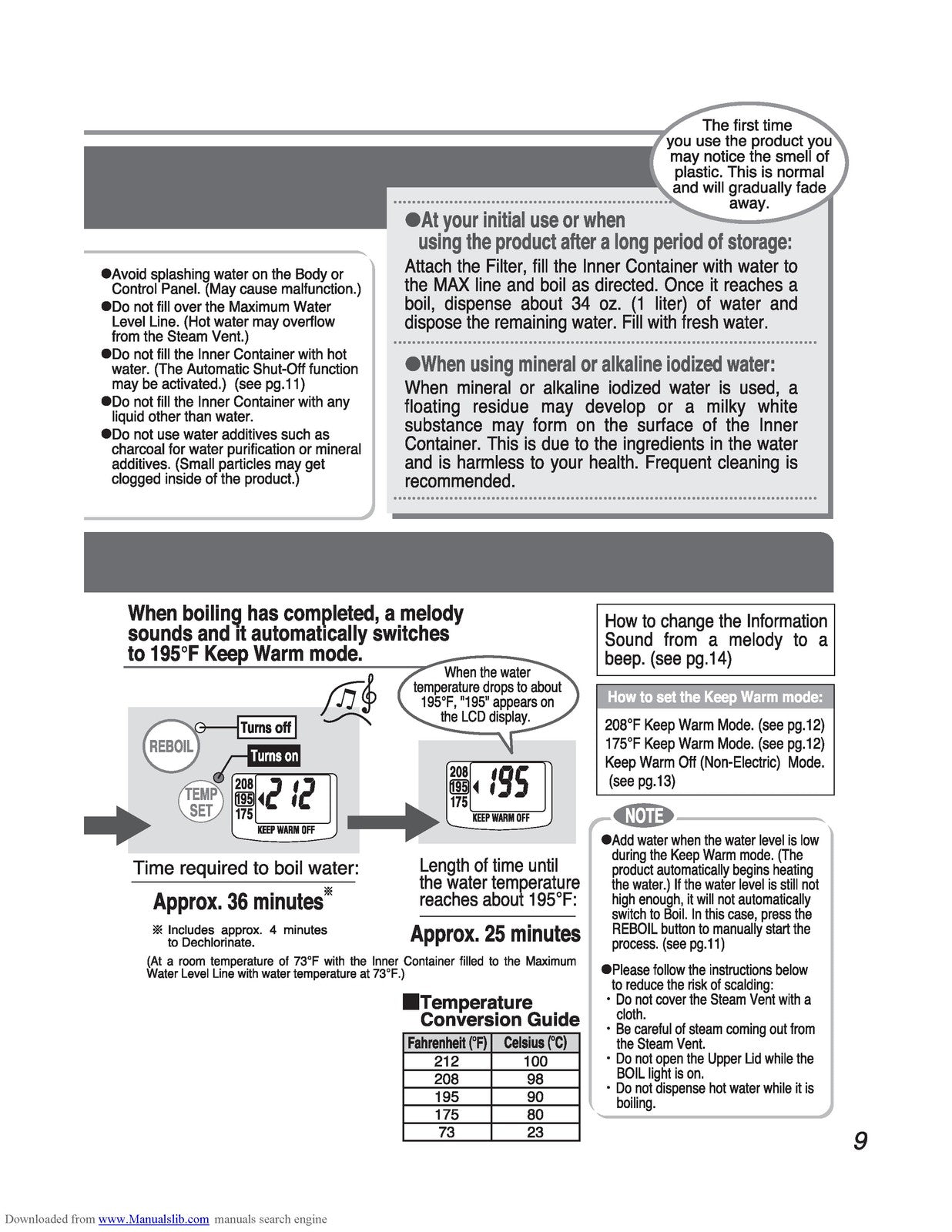 ZOJIRUSHI CD-QAC40 Micom Water Boiler Warmer Operating Instructions Manual