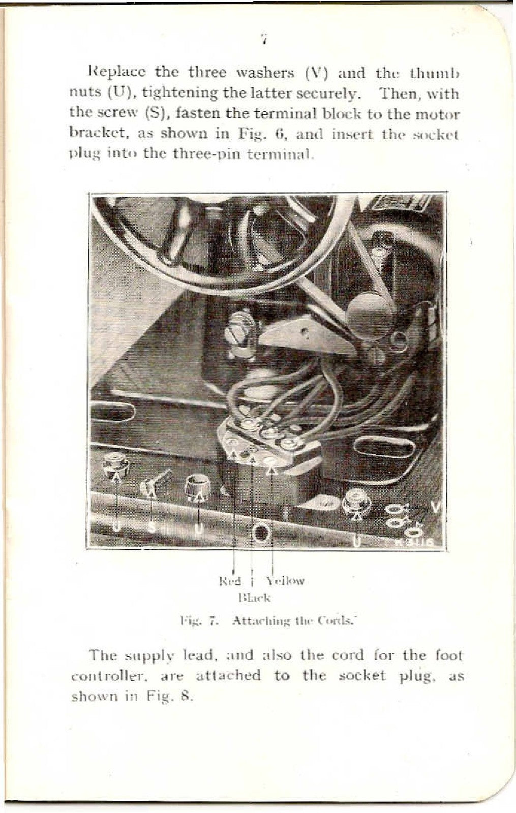 Singer BRK Electric Motors Instructions for Using and Adjusting Manual