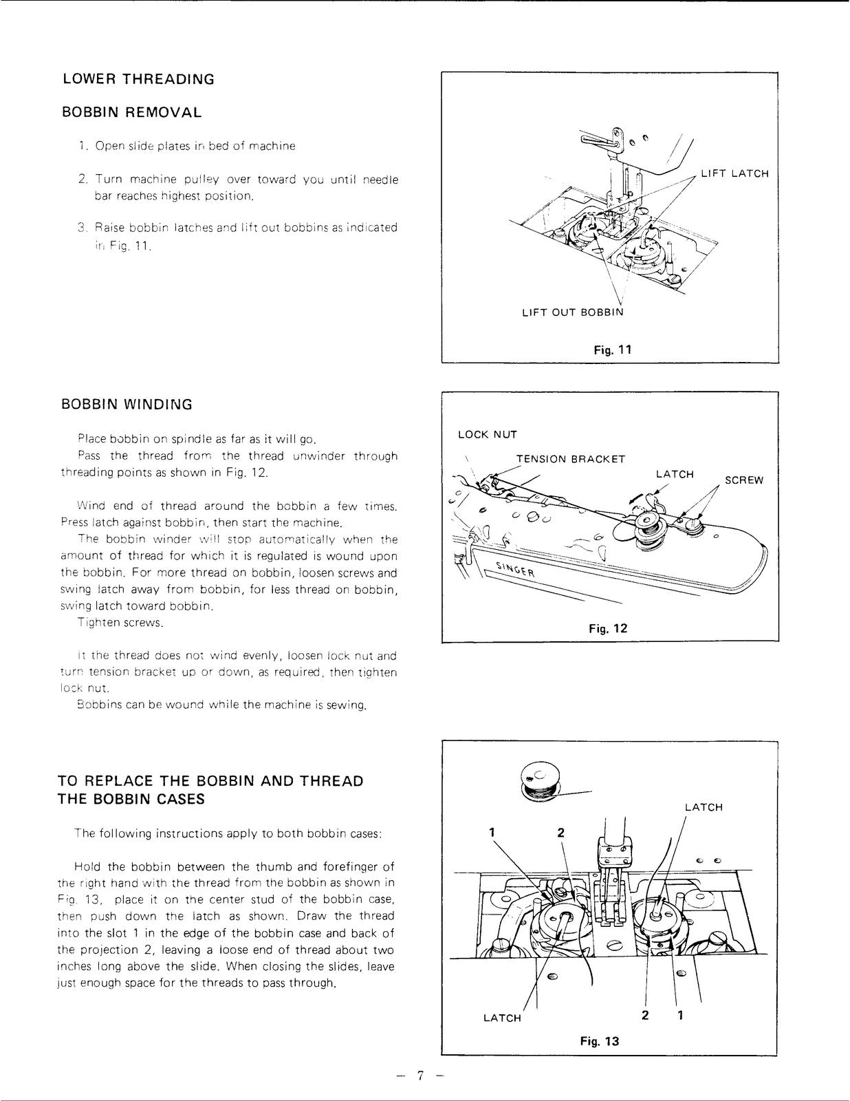 SINGER 212U141A Sewing Machine Service Manual 1981 - WIRE BOUND - TOUGH COVERS