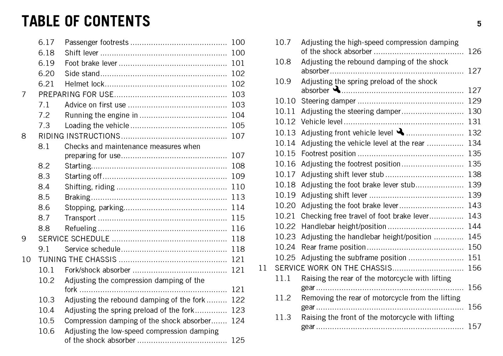 KTM 1190 RC8 R Owners Manual 2013 - STEEL WIRE BOUND - PROTECTIVE COVERS
