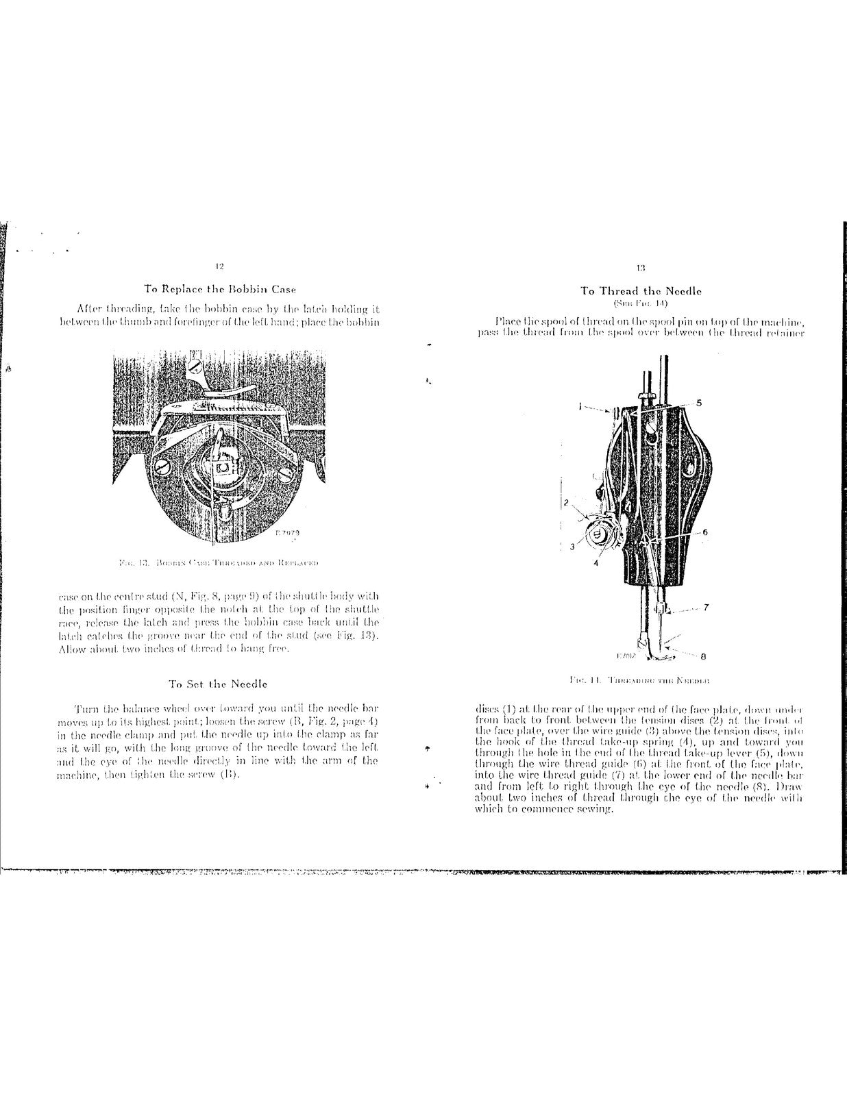 SINGER Class 16 16-81 16-133 16-141 16-188 Instructions Manual 1927 - WIRE BOUND
