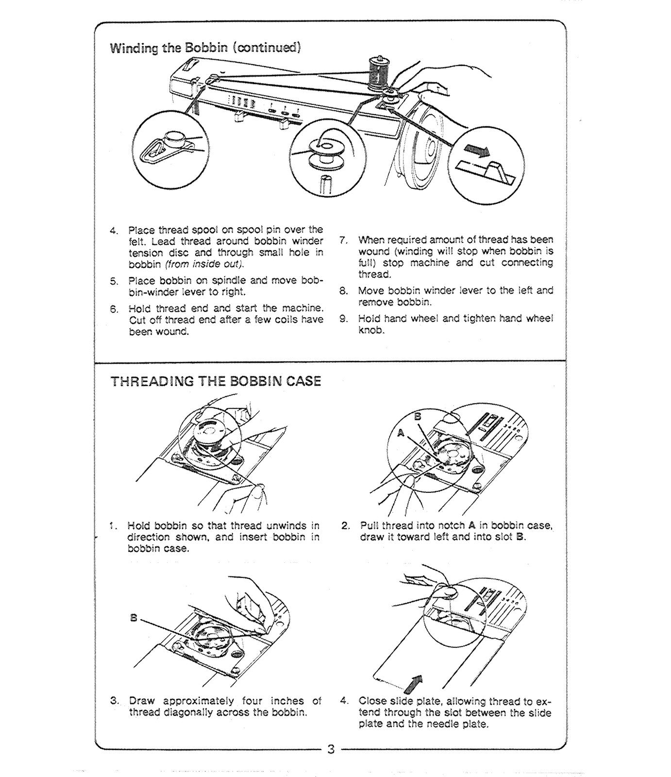 SINGER 247 547 876 966 3102 L47 Sewing Machine Manual - WIRE BOUND - COVERS