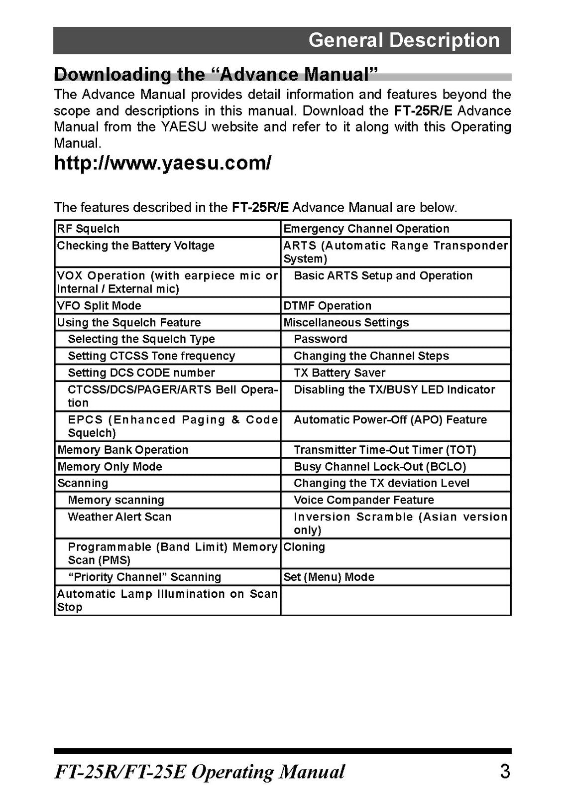 YAESU FT-25R Transceiver Operating Manual 2017 - STEEL WIRE BOUND - TOUGH COVERS