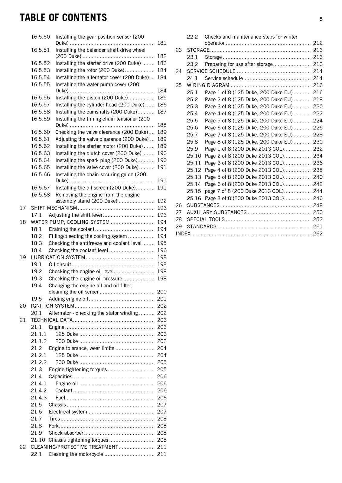KTM 125 Duke 200 Duke Repair Manual 2012-2013 - STEEL WIRE BOUND - TOUGH COVERS