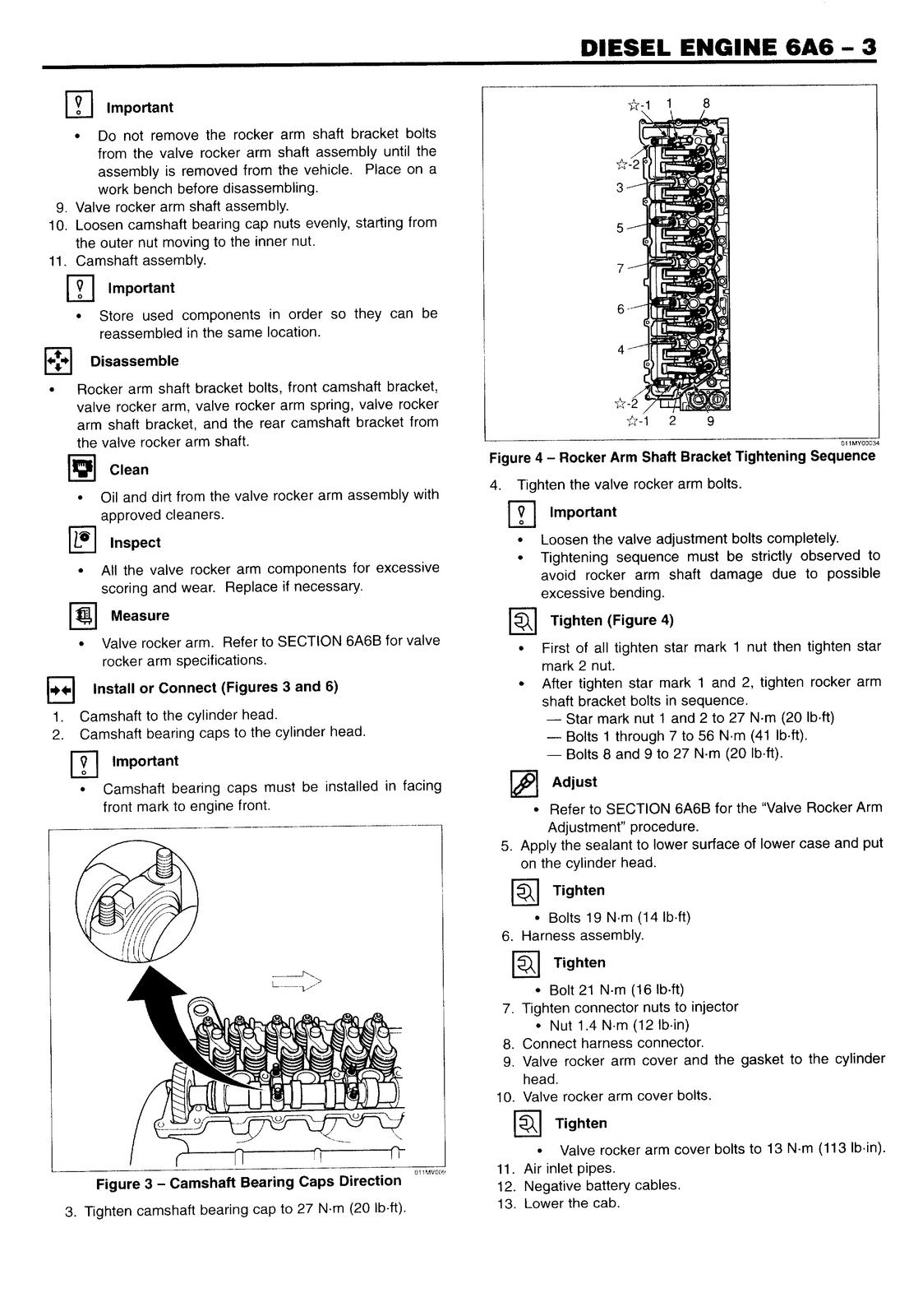 ISUZU 6HK1-TC Engine FSR FTR FVR FRR WT5500 Service Manual 1998-2001 - BOUND