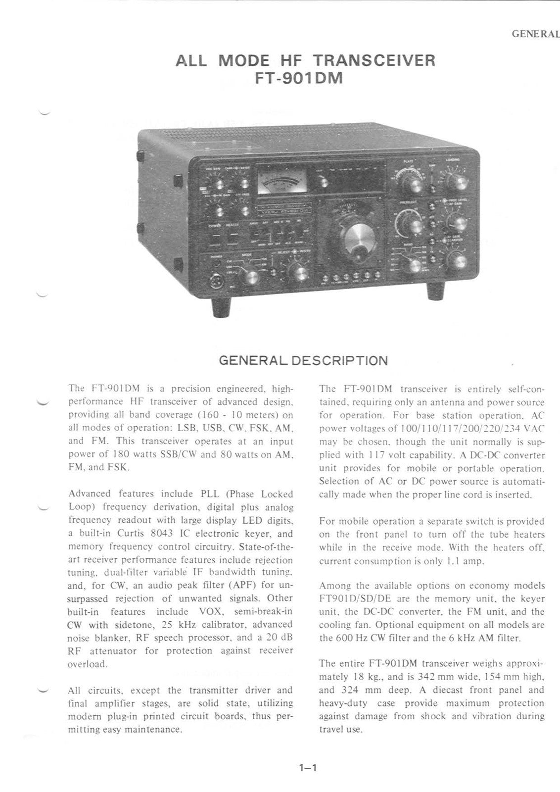 YAESU FT-901 Transceiver Maintenance Service Manual - WIRE BOUND - TOUGH COVERS
