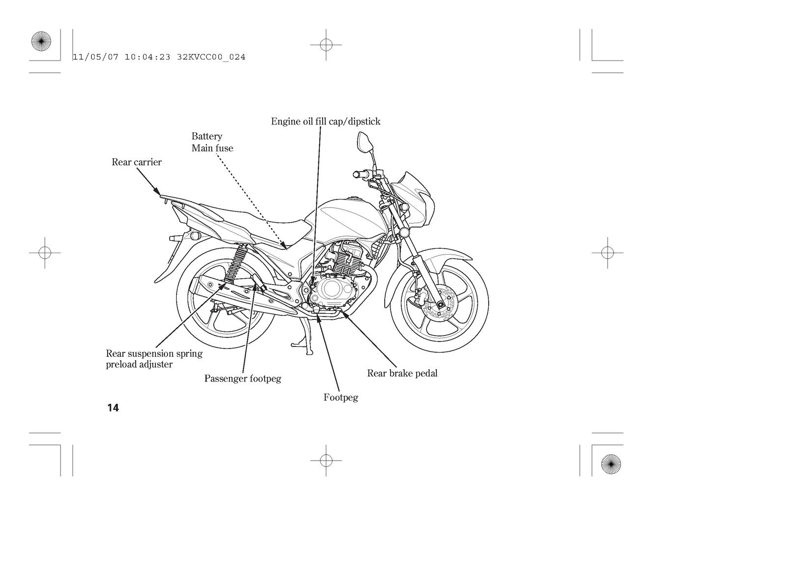 HONDA GLH125 SH Motorcycle Owners Manual 2011 - STEEL WIRE BOUND - TOUGH COVERS