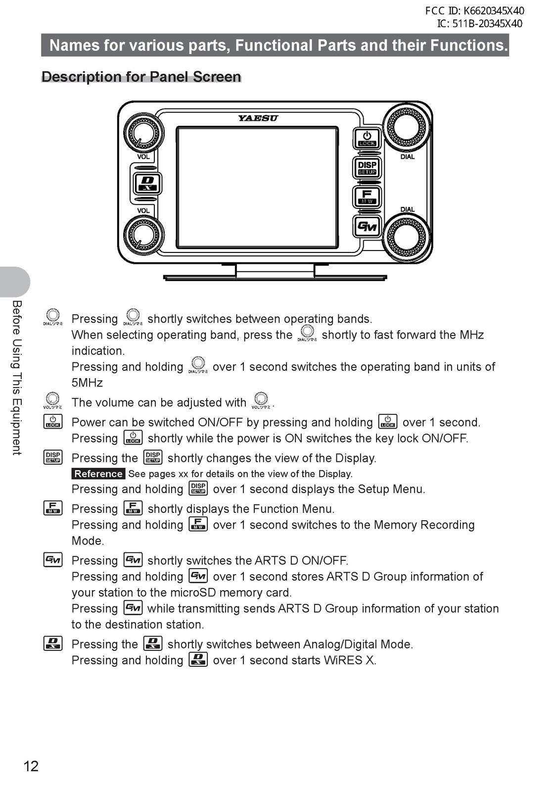 YAESU FTM-400DR Transceiver Operating Manual - STEEL WIRE BOUND - TOUGH COVERS