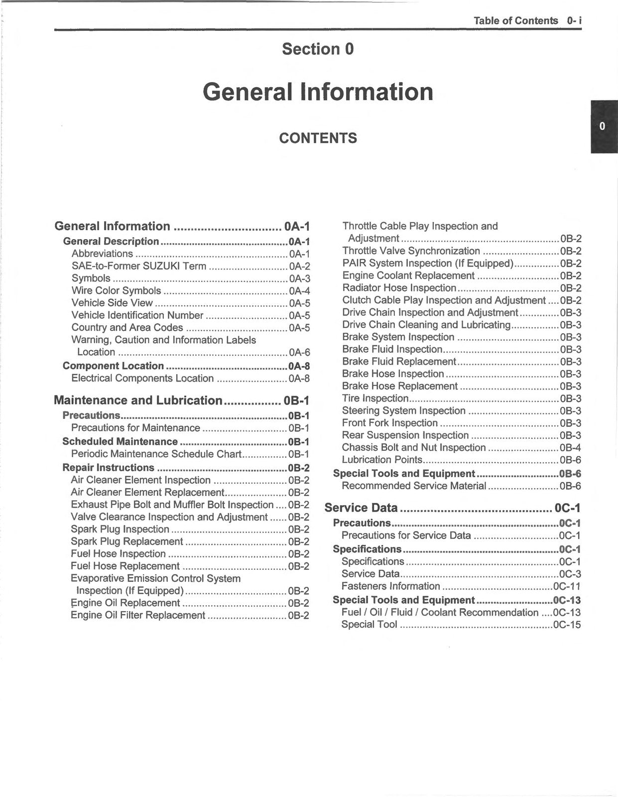 SUZUKI SV650 Motorcycle Service Manual 2017-2019 - WIRE BOUND - TOUGH COVERS