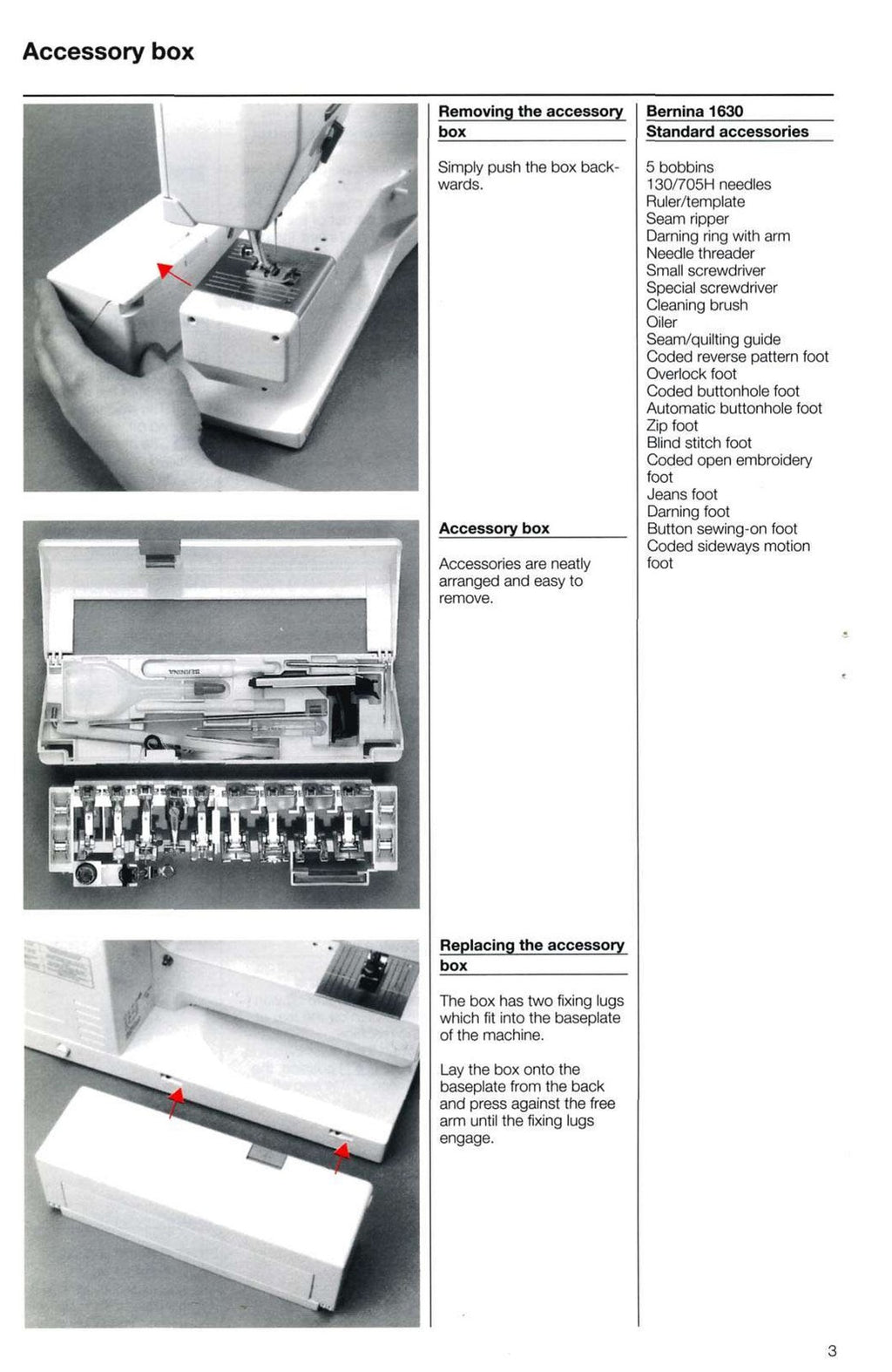 BERNINA 1630 1530 Inspiration Plus Instruction Manual - WIRE BOUND - COVERS