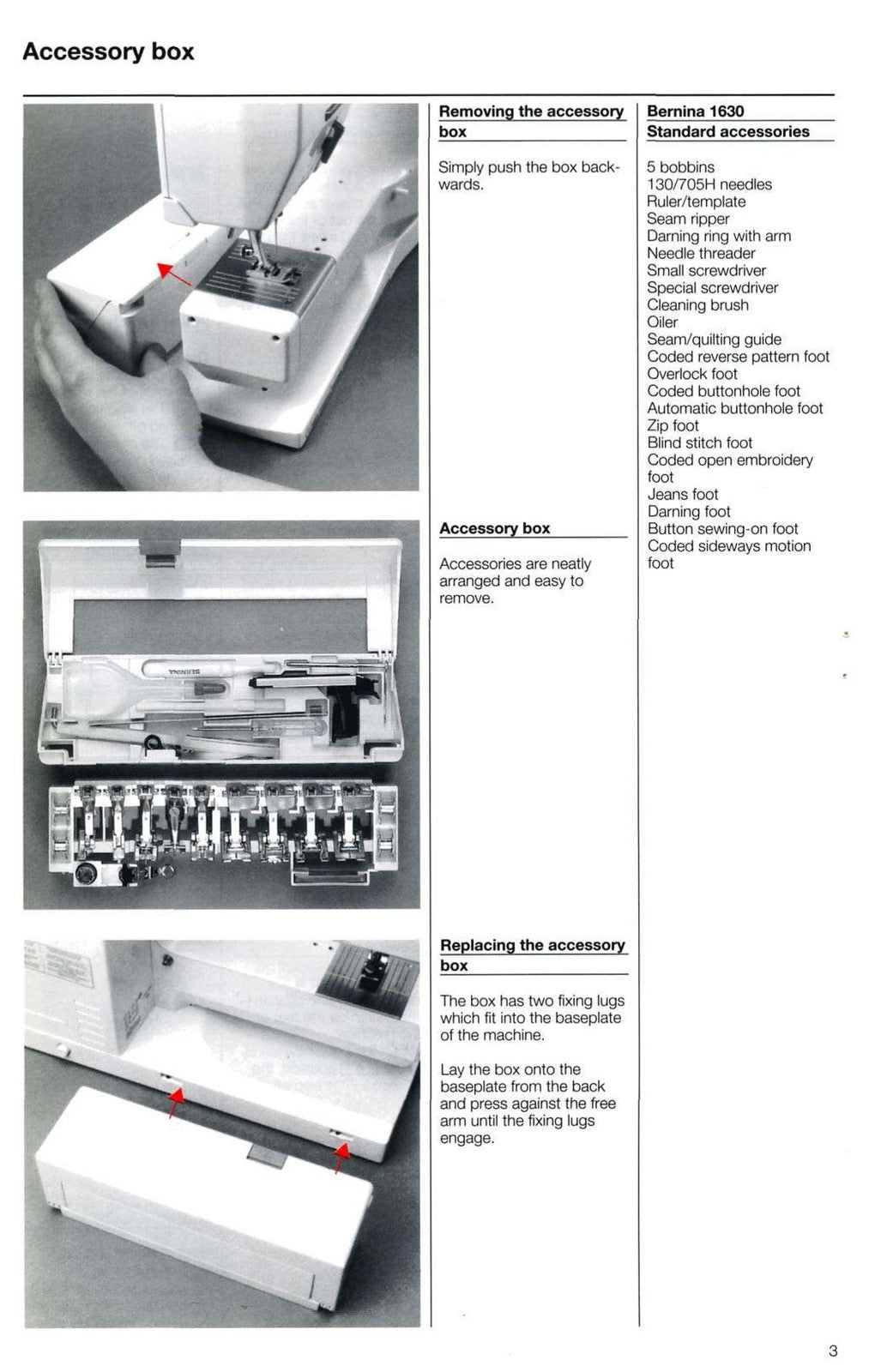BERNINA 1630 1530 Inspiration Plus Instruction Manual - WIRE BOUND - COVERS