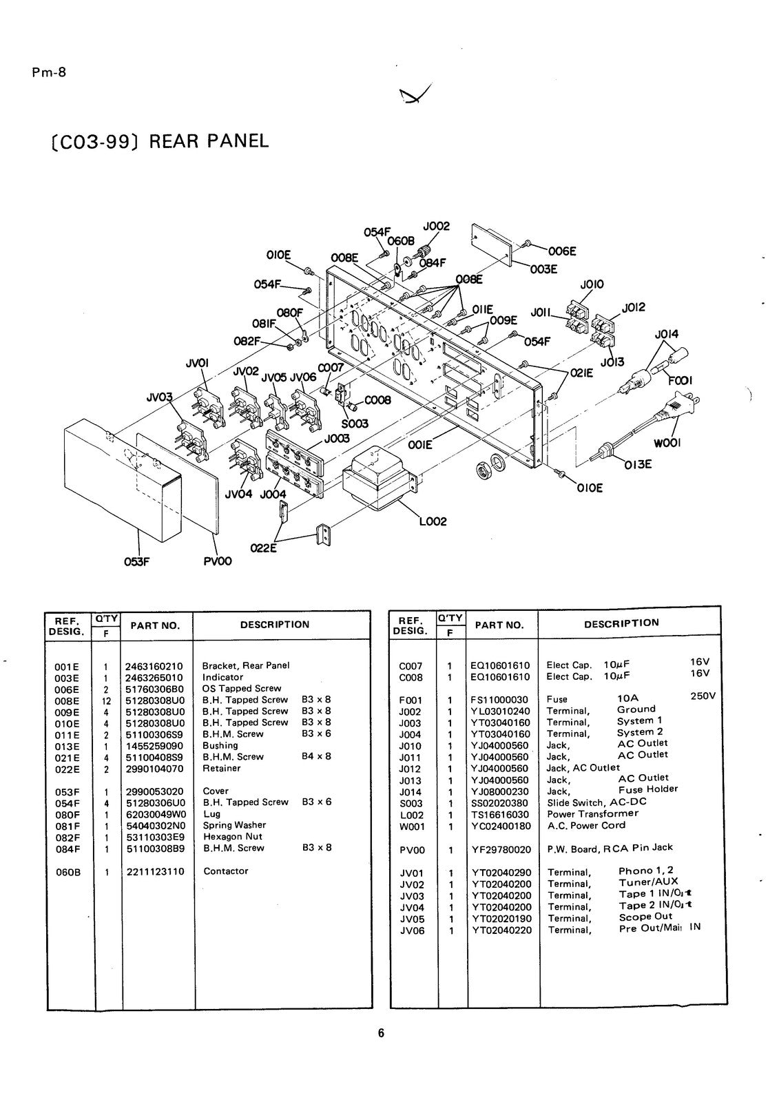 MARANTZ PM-8 Amplifier ST-8 Tuner Service Manual - BOUND - COVERS - XL FOLDOUTS
