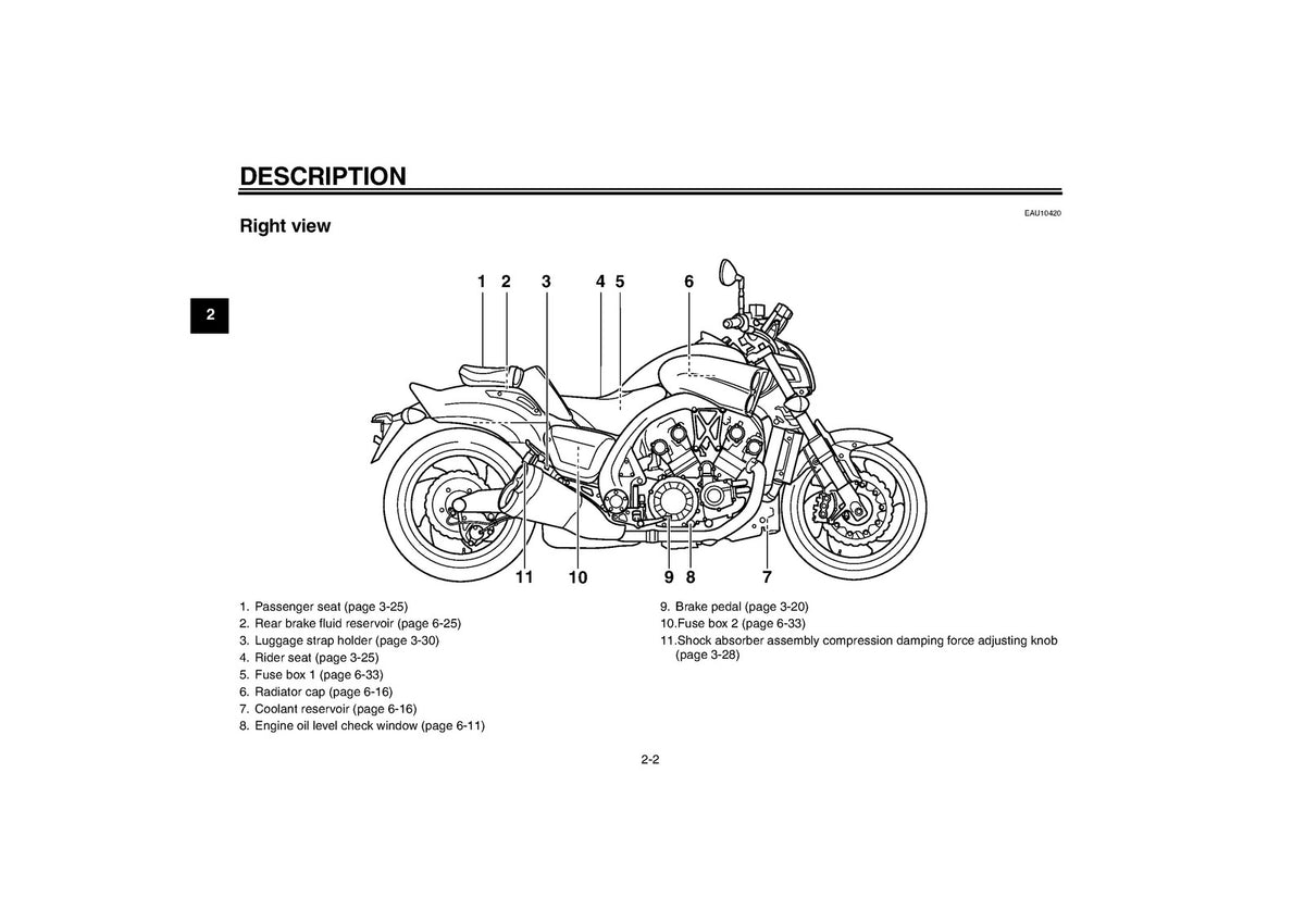 YAMAHA VMX17 Owners Manual 2002 - STEEL WIRE BOUND - PROTECTIVE COVERS