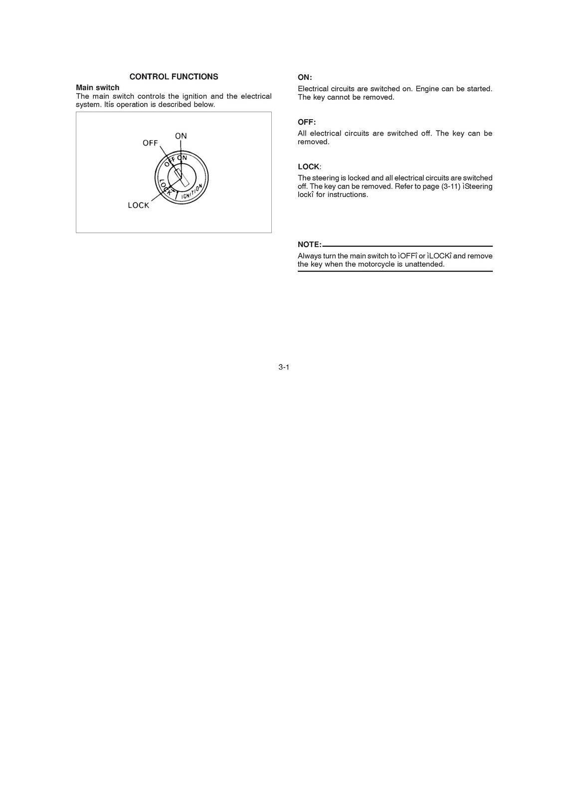 YAMAHA YBR125K Owners Manual 2003 - STEEL WIRE BOUND - PROTECTIVE COVERS