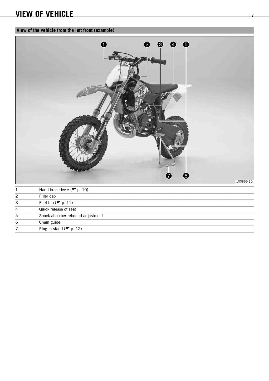 KTM 50 SX 50 SX Mini Owners Manual 2011 - STEEL WIRE BOUND - PROTECTIVE COVERS