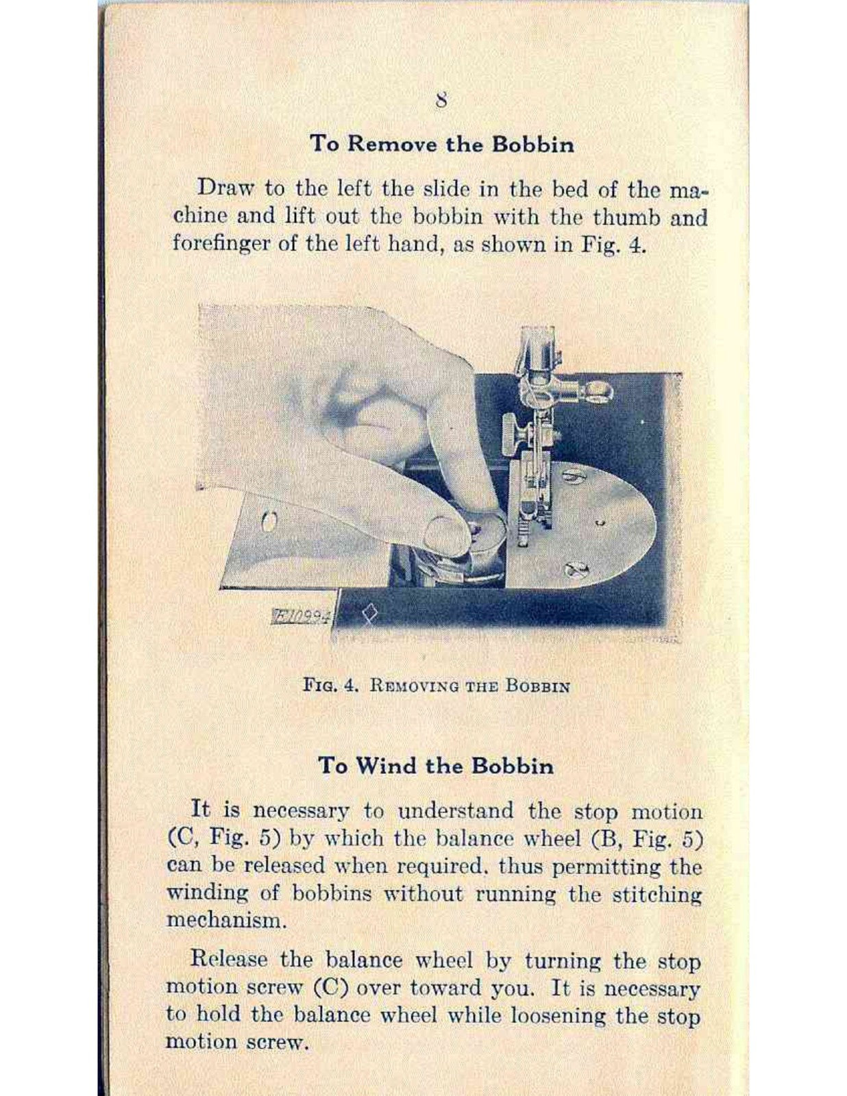 SINGER 201-2 Electric Sewing Machine Instructions For Using Manual - WIRE BOUND
