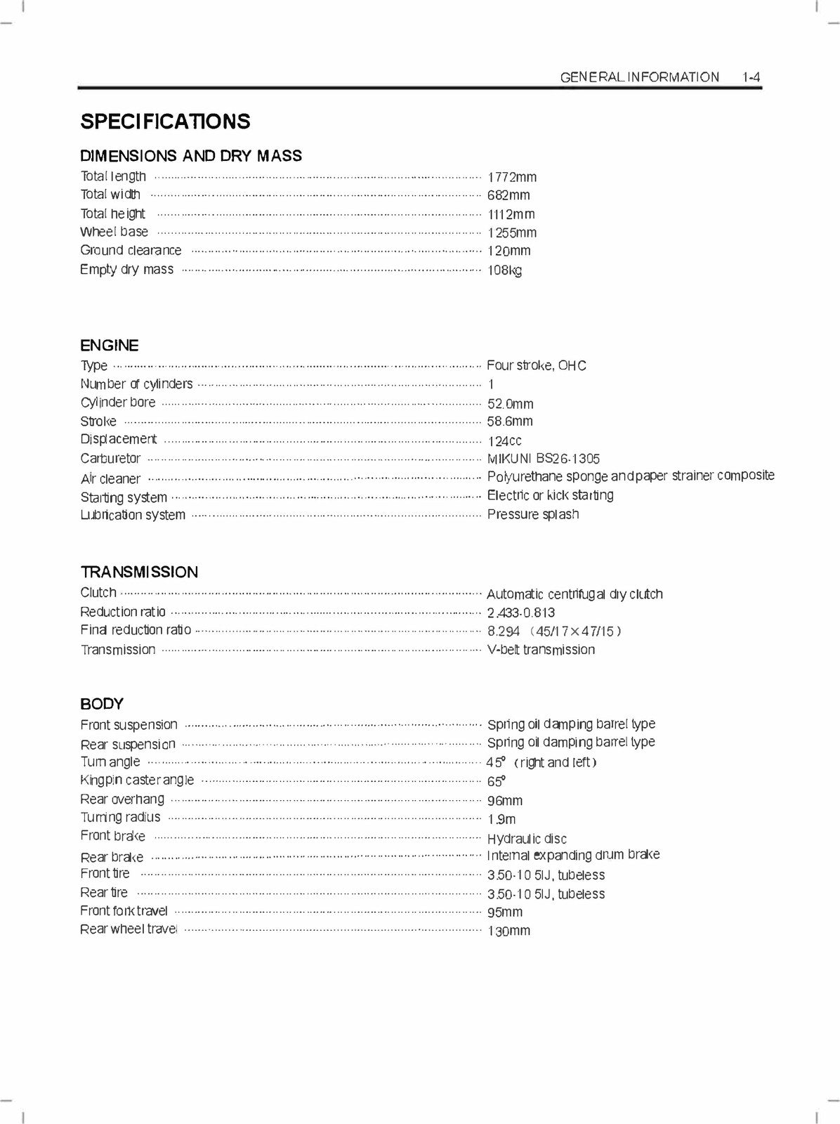 SUZUKI AN125HK Motorcycle Service Manual - STEEL WIRE BOUND - PROTECTIVE COVERS