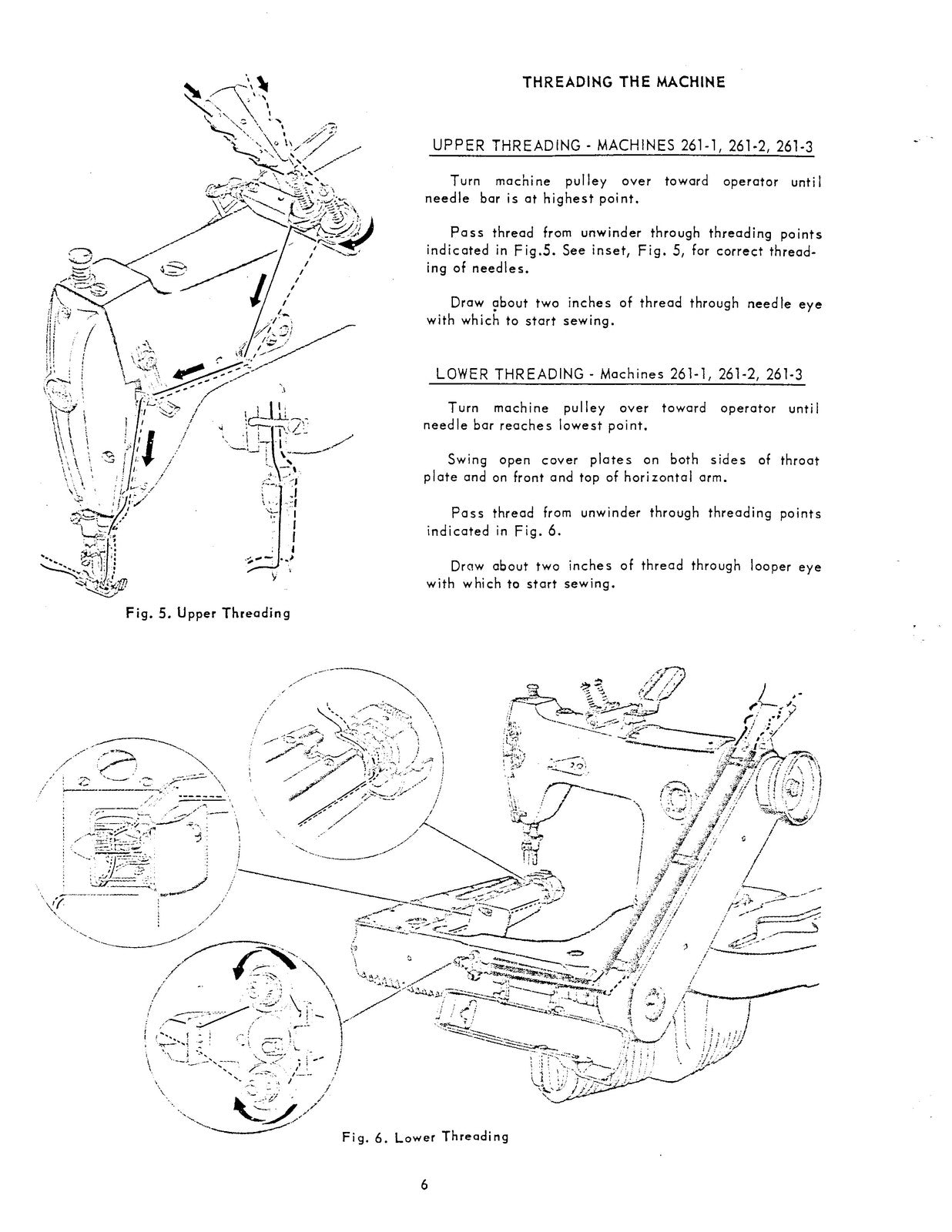 SINGER 261 Sewing Machine Service Manual - STEEL WIRE BOUND - PROTECTIVE COVERS