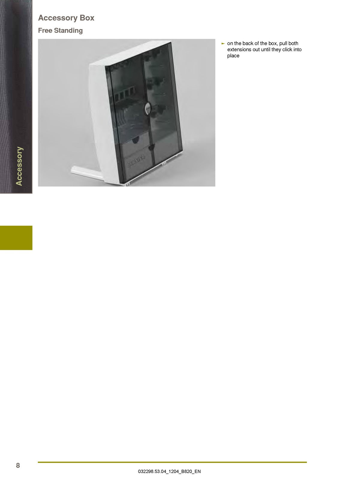 BERNINA 820 QE Quilters Edition User Manual - STEEL WIRE BOUND - TOUGH COVERS