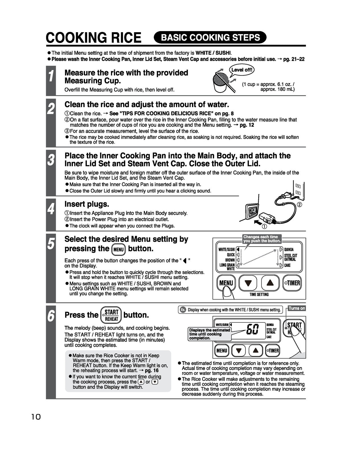 ZOJIRUSHI NL-BAC05 Micom Rice Cooker  Warmer Operating Instructions Manual
