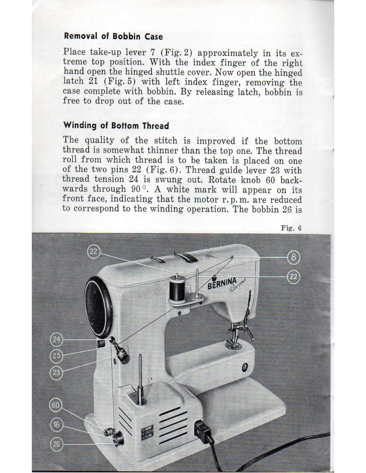 BERNINA 530 532 Instruction Book Manual - STEEL WIRE BOUND - PROTECTIVE COVERS