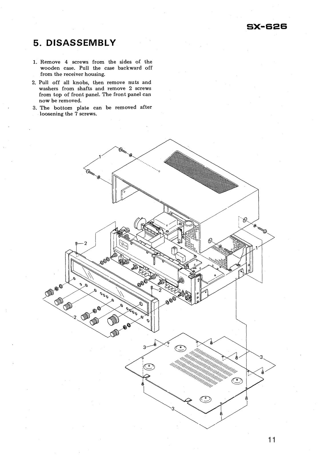 PIONEER SX-626 Stereo Receiver Service Manual - BOUND - COVERS - XL FOLDOUTS