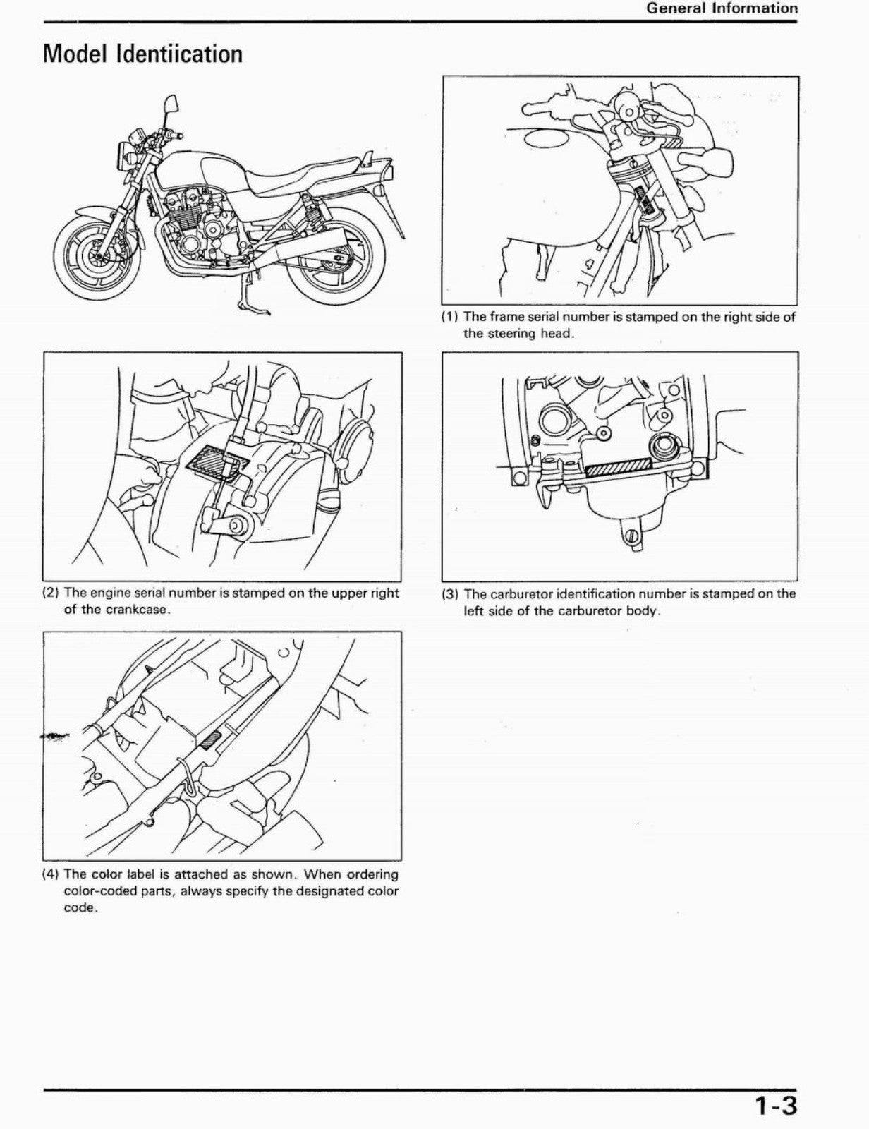 HONDA CB750F2 Motorcycle Service Manual 1992 - STEEL WIRE BOUND - TOUGH COVERS