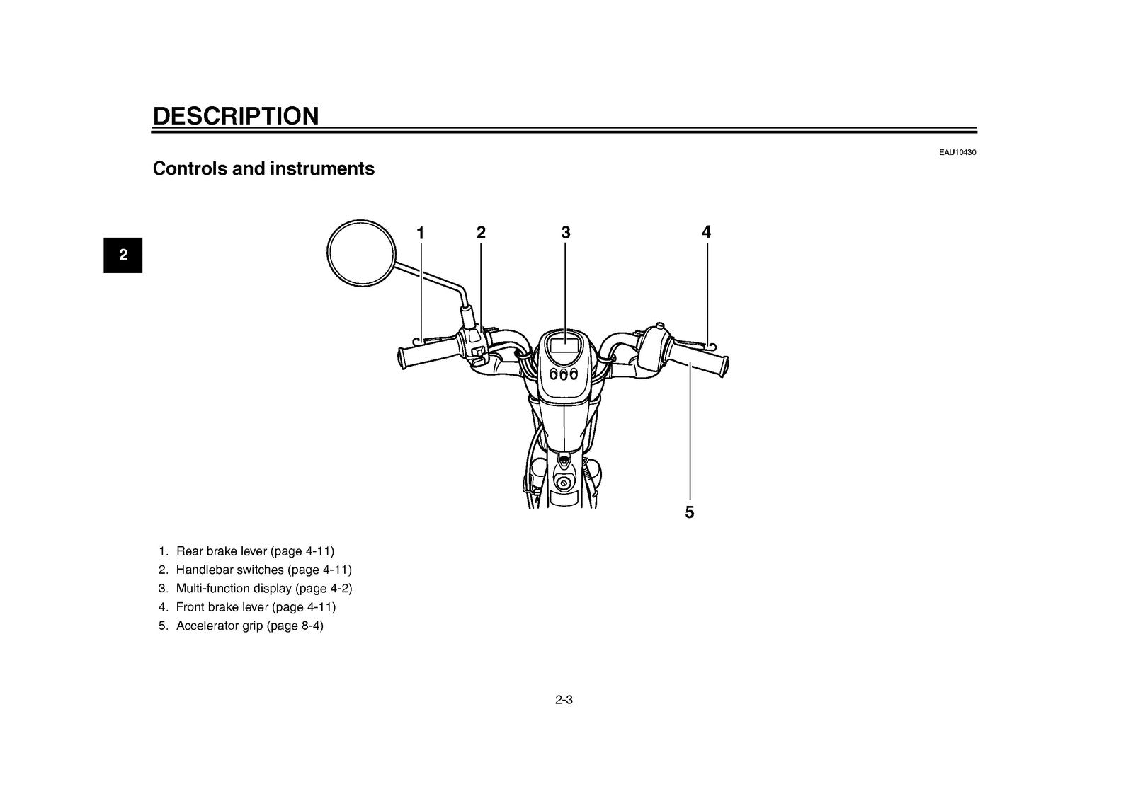 YAMAHA EC-03 Owners Manual 2010 - STEEL WIRE BOUND - PROTECTIVE COVERS