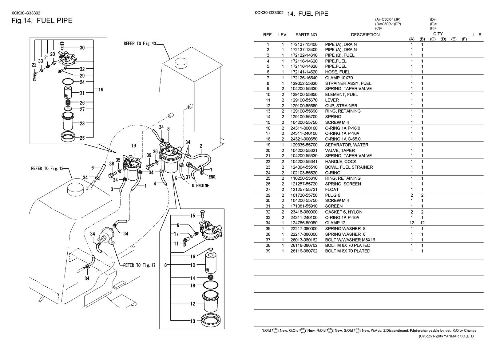 YANMAR C30R-1 Crawler Carrier Parts Catalog Manual 2010 - WIRE BOUND - COVERS