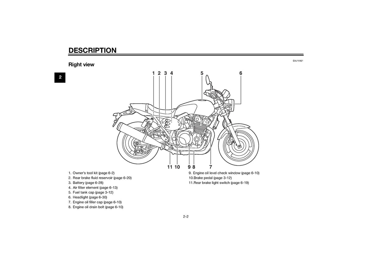 YAMAHA XJR1300C Motorcycle Owners Manual 2015 - STEEL WIRE BOUND - TOUGH COVERS