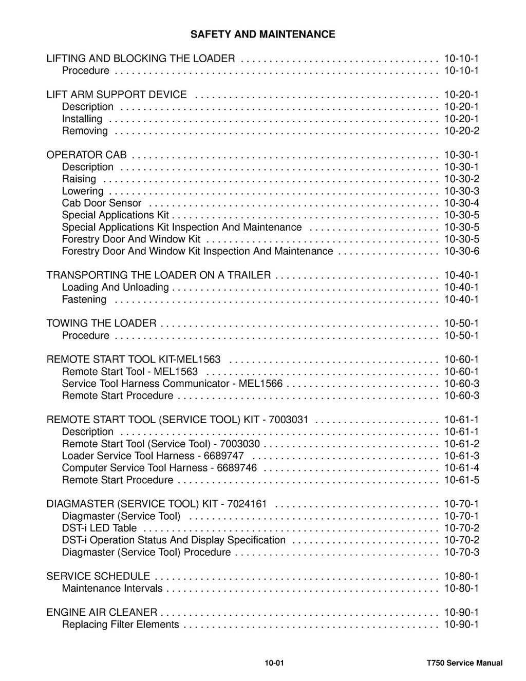 BOBCAT T750 Compact Track Loader Service Repair Manual WIRE BOUND, TOUGH COVERS