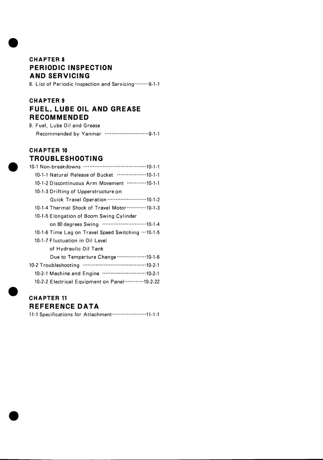 YANMAR B37V Excavator Service Manual - BOUND - COVERS - XL FOLDOUT PAGES