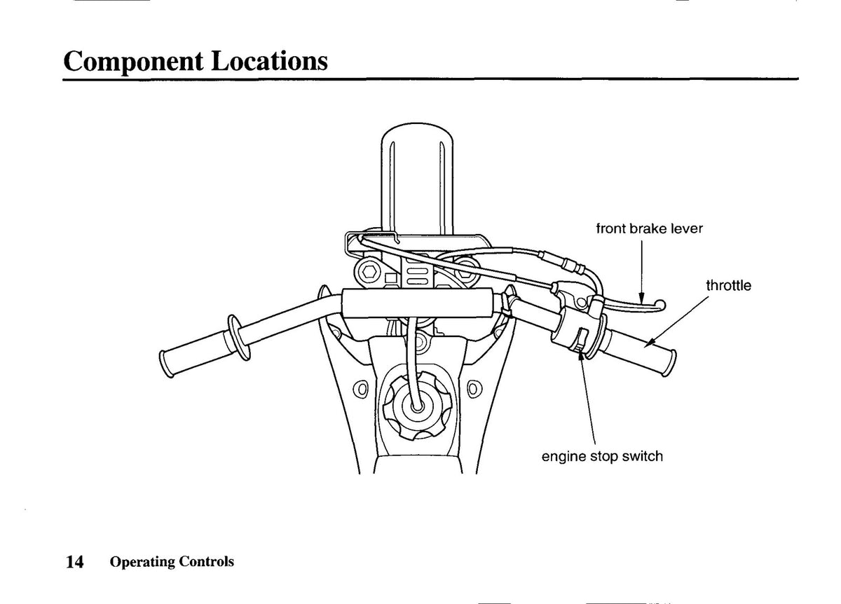 HONDA XR50R Owners Manual 2001 - STEEL WIRE BOUND - PROTECTIVE COVERS