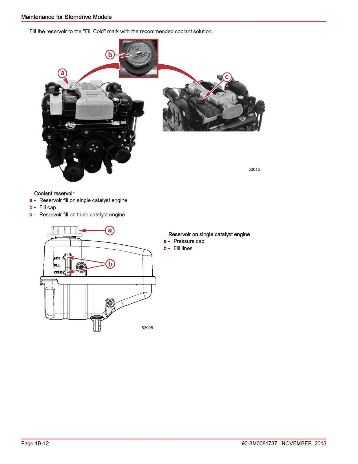 MERCURY MERCRUISER Sterndrive Models Maintenance Manual Section 1B - WIRE BOUND