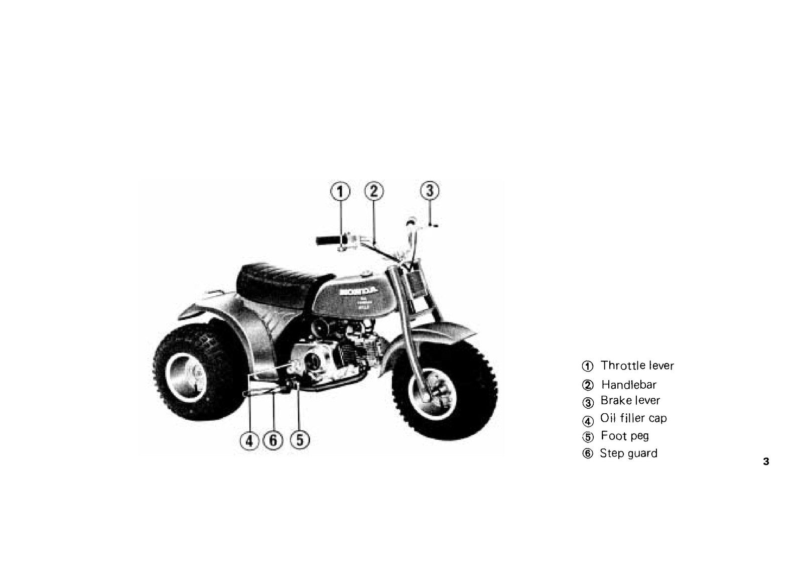 HONDA 1979 ATC70 Three Wheeler Owners Manual - STEEL WIRE BOUND - TOUGH COVERS